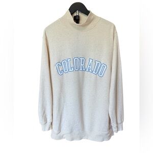 Aerie Everyday Cozy Mock Neck Sweatshirt Pullover Oversized Colorado